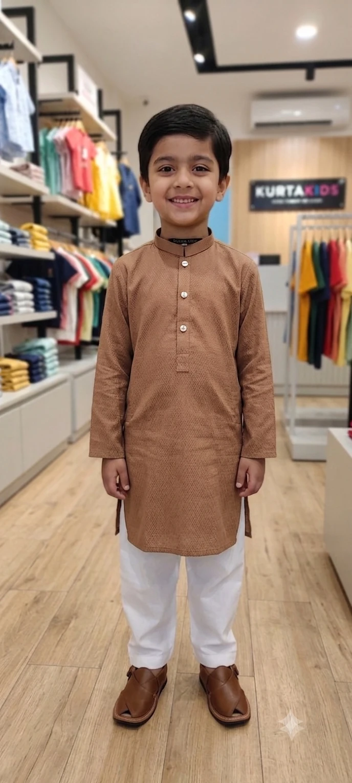 Earthy Elegance Textured Kurta