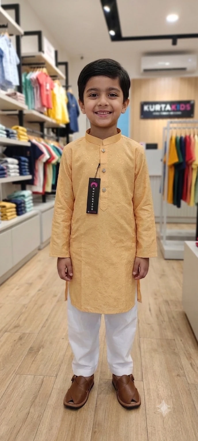 Sunset Glow Embroidered Kurta