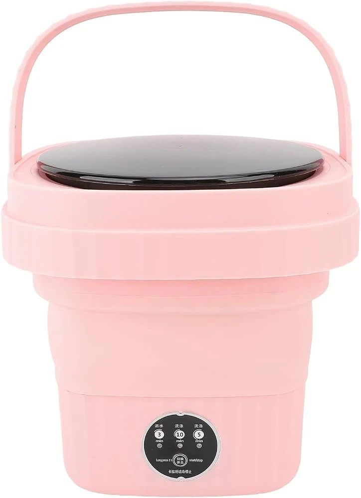 Portable Collapsible Mini Washing Machine with Spin Dryer Basket