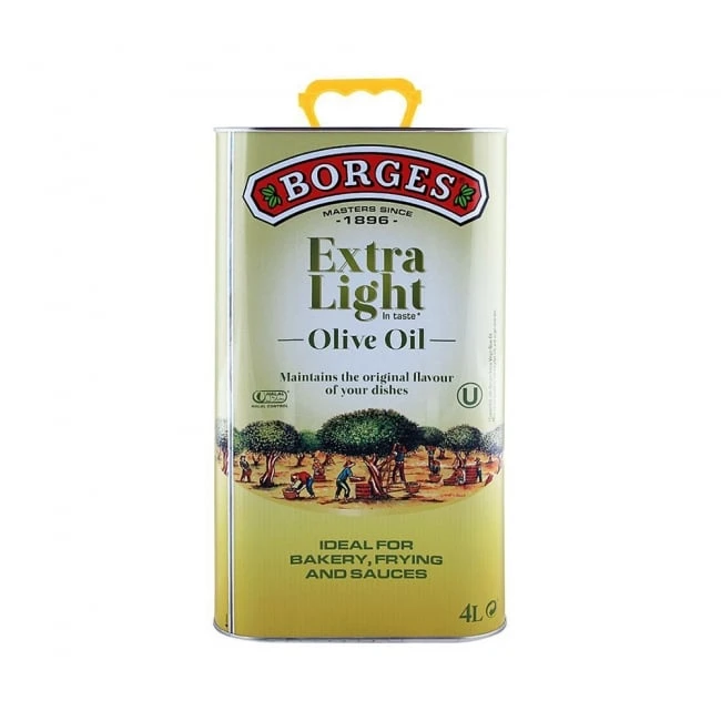 Borges Extra Light Olive Oil Tin 4L