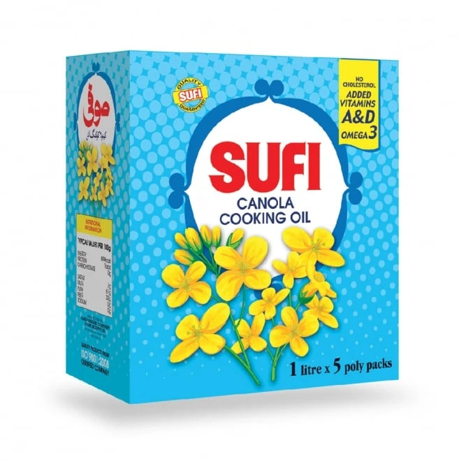 Sufi Canola Standup Pouch 1LTR X5