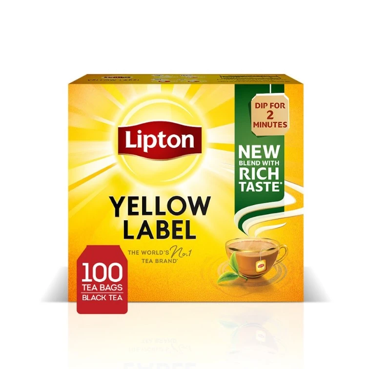 Lipton Yellow Label Black Tea 100 Tea Bags